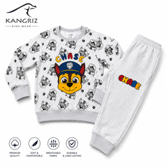 Paw Patrol Chase Kids Winter 100% Cotton Fleece Tracksuit Set