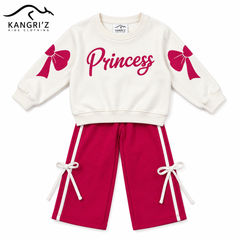 Princess Flapper Bow Luxe Fleece Tracksuit