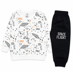Space Flight Premium Cotton Fleece 2-Piece Tracksuit for Kids