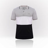 Men’s Grey & Black Colorblock Polo