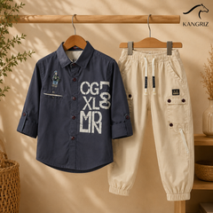 Printed Boys Shirt With Joggers Pant