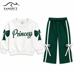 Princess Flapper Bow Luxe Fleece Tracksuit
