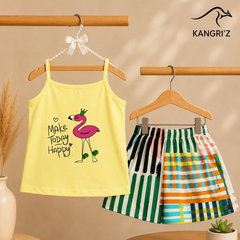 Flamingo Skirt Set