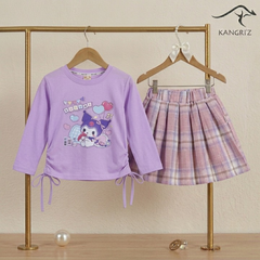 Kuromi Full Sleeves Shirt With Skirt