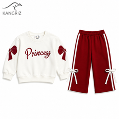 Princess Flapper Bow Luxe Fleece Tracksuit