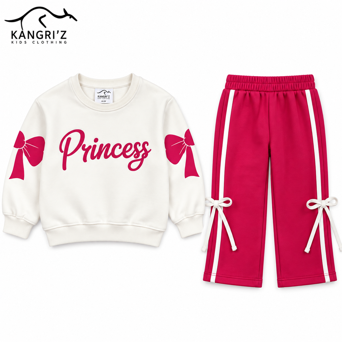 Princess Flapper Bow Luxe Fleece Tracksuit
