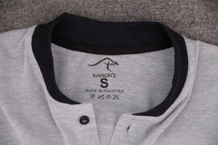Men’s Premium Grey Henley T-Shirt