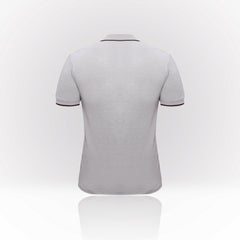 Men’s Grey & Black Colorblock Polo