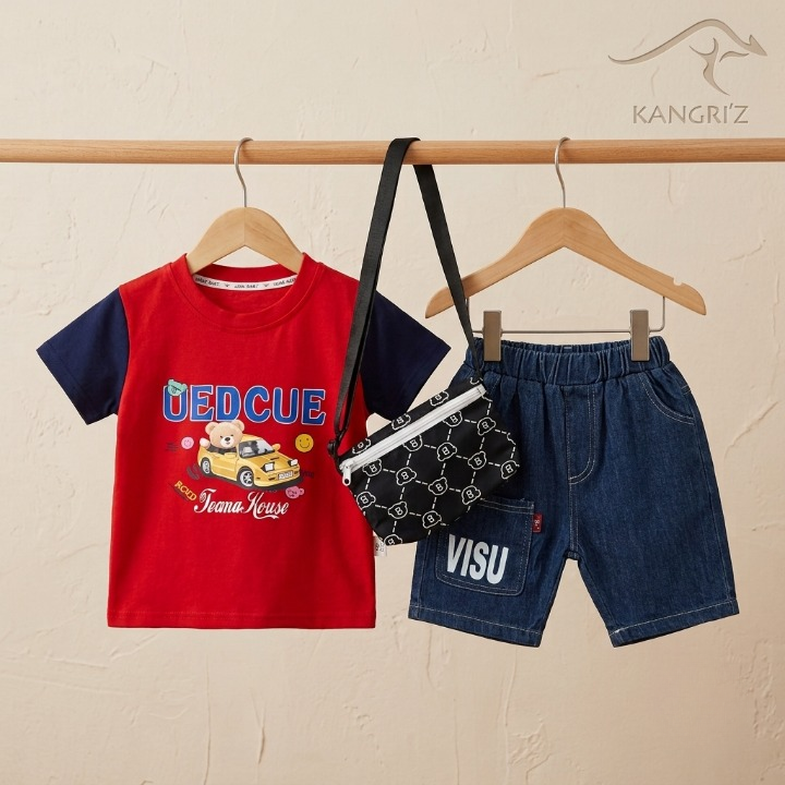 Bear T Shirt  With Bag Set