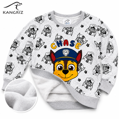 Paw Patrol Chase Kids Winter 100% Cotton Fleece Tracksuit Set