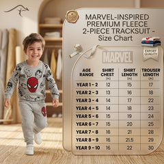 Marvel-Inspired Printed Cotton Fleece 2-Piece Tracksuit – Premium Export Quality