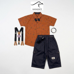 Boys Gallas Suit With Watch and  Glasses