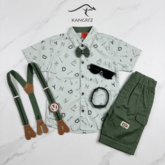 Boys Gallas Suit With Watch and  Glasses