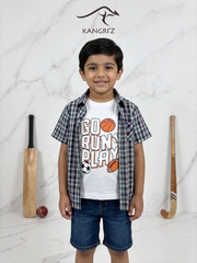 Checkered Double Shirt  with Go & Run