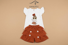 Girls Short Skirt Set